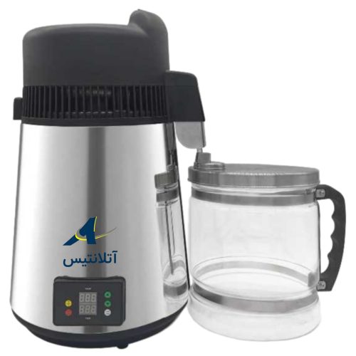 دستگاه تقطیر(عرق گیر/گلاب گیر) برقی خانگی خارجی استیل 6 لیتری برند آتلانتیس مدل AT-106